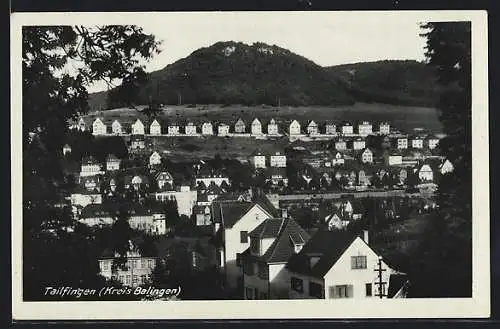 AK Tailfingen Kr. Balingen, Ortspartie mit Häusern in Reihe