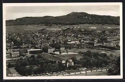 AK Ebingen, Ortsansicht aus der Vogelschau