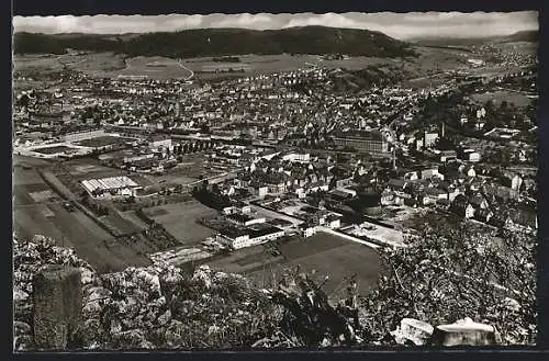 AK Ebingen /Württ., Ortsansicht aus der Vogelschau