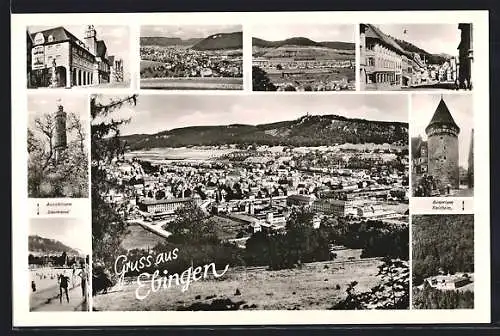AK Ebingen, Bürgerturm, Aussichtsturm, Waldheim