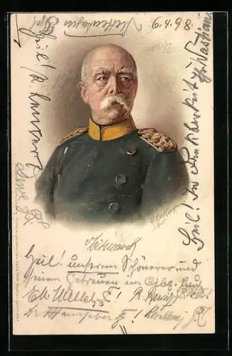 AK Fürst Otto von Bismarck in Uniform, Brustbild