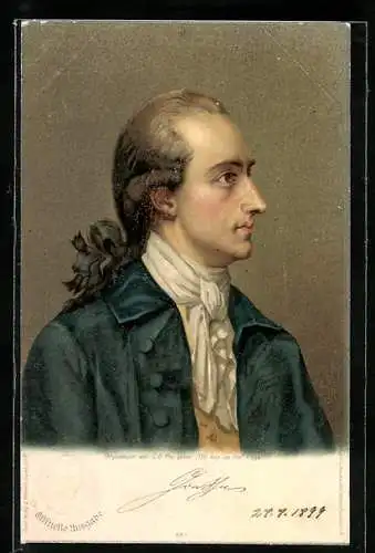 AK Portrait Johann W. Goethe