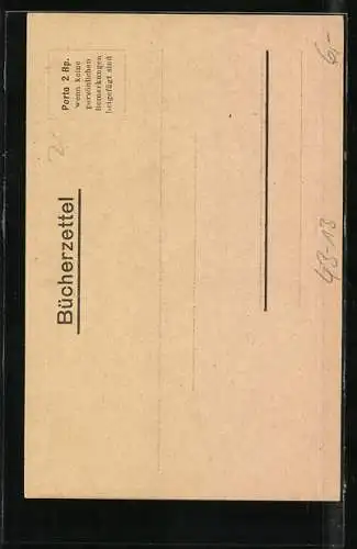 AK Bestell-Karte, Einteilung der Schweizerischen Armee pro 1909, Bachofen, Bibliothek