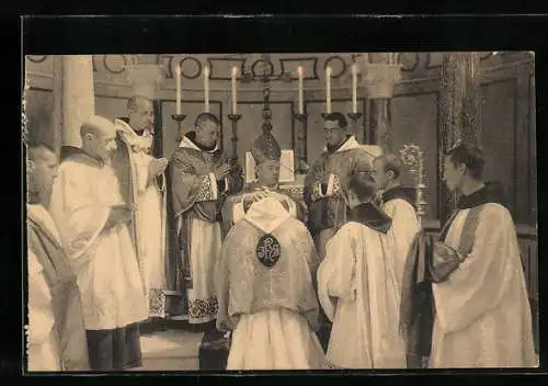 AK Le Pretrise, L`Eveque impose les mains au nouveau pretre en lui