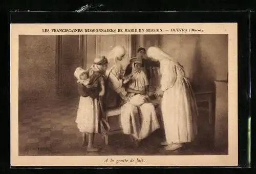 AK Oudjda, Les Franciscaines Missionnaires de Marie en Mission, A la goutte de lait
