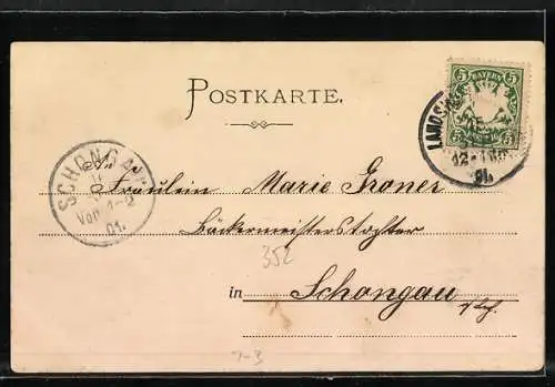 AK die gesamte bayerische Königsfamilie im Jahr 1901