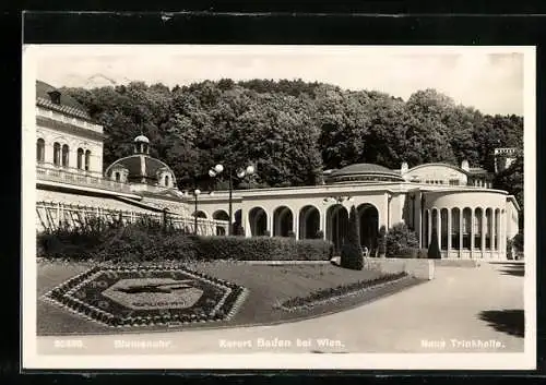 AK Baden bei Wien, Blumenuhr und neue Trinkhalle