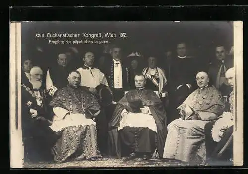 AK Wien, XXIII. Eucharistischer Kongress 1912, Empfang des päpstlichen Legaten