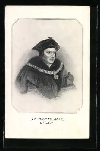 Künstler-AK Grossbritannien, Sir Thomas More 1478-1535