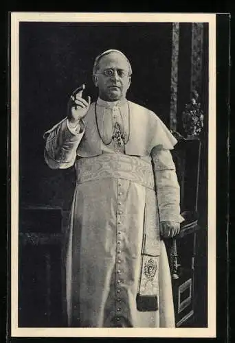 AK Portrait Papst Pius XI.