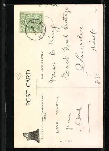 AK Die kleine Flo spielt eine Waschfrau