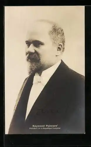 AK Raymond Poincare, Präsident der Republik Frankreich