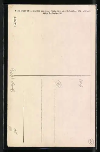 AK Wien, Eucharistische Prozession 1912, Kardinäle, Erzbischöfe, Bischöfe