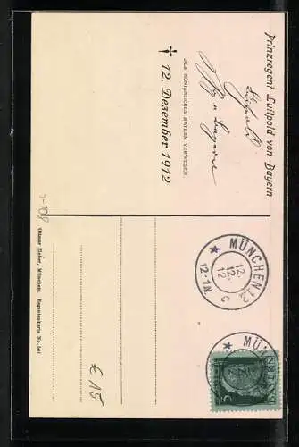 AK Portrait Prinzregent Luitpold in Uniform mit Orden