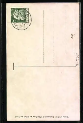 Künstler-AK 25. Regierungs-Jubiläum Prinzregent Luitpold, Bayr. Löwe, Krone