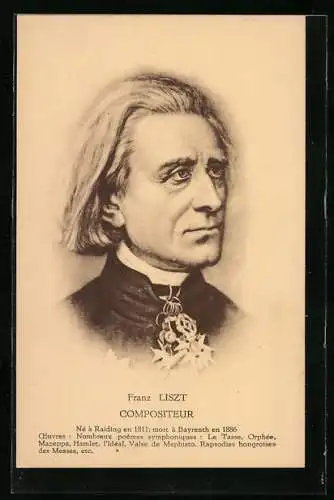 AK Franz Liszt, Compositeur
