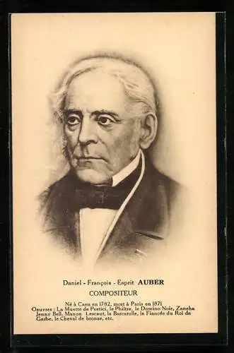 AK Daniel-Francois-Esprit Auber, Compositeur