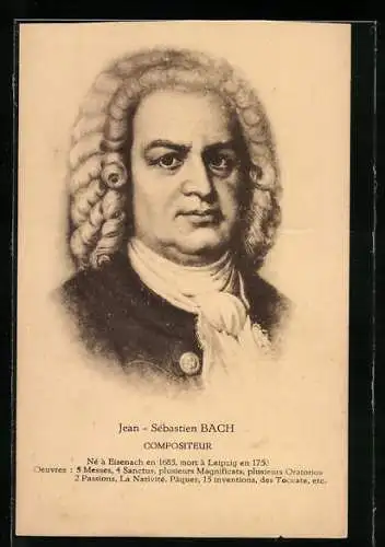 AK Jean-Sebastien Bach, Compositeur