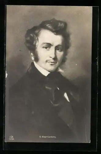 AK Portrait von Gustv Albert Lortzing, Komponist