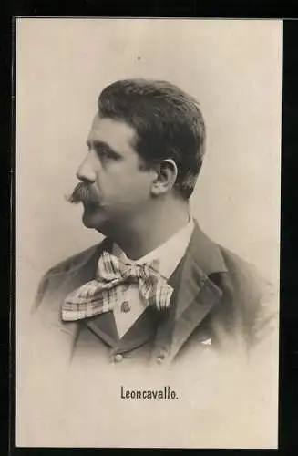 AK Leoncavallo, italienischer Komponist und Librettist