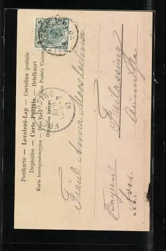 AK Sudermann, Portrait des Schriftstellers