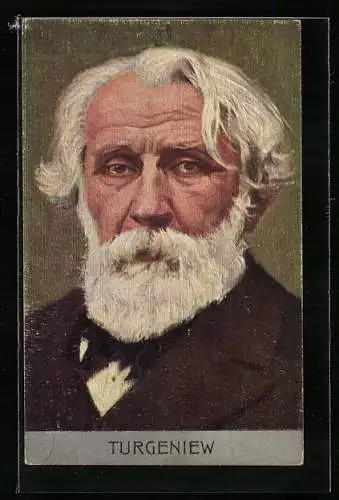 AK Iwan Sergejewitsch Turgeniew, Russischer Schriftsteller, 1818-1883