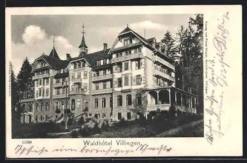 AK Villingen / Baden, Blick auf das Waldhotel