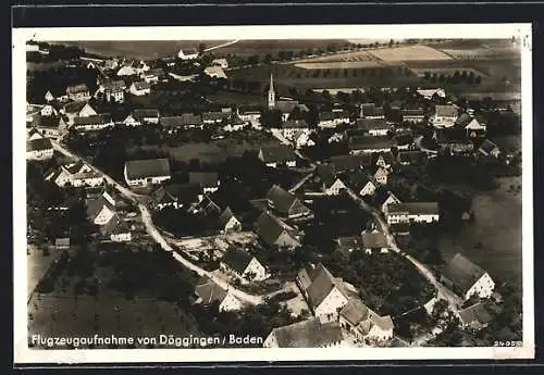 AK Döggingen /Baden, Ortsansicht vom Flugzeug aus