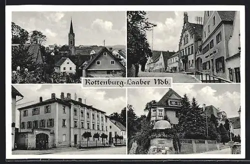 AK Rottenburg-Laaber Ndb., Panorama und Ortspartien