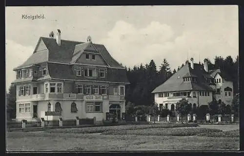 AK Königsfeld / Baden, Blick auf die Pension