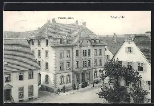 AK Königsfeld / Baden, Hotel-Pension Sapel