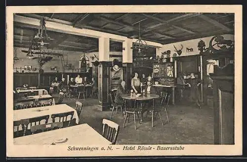 AK Schwenningen a. N., Bauernstube im Hotel Rössle