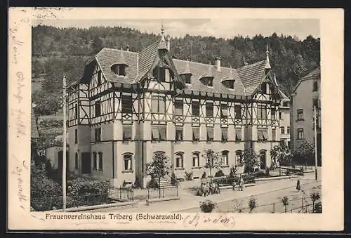 AK Triberg /Schwarzwald, Partie am Frauenvereinshaus