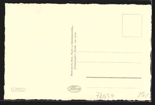 AK Schwenningen a. Neckar, Hindenburg-Strasse mit Postamt