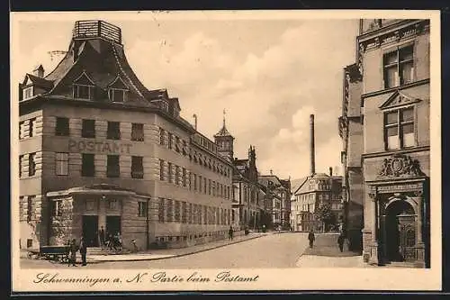 AK Schwenningen a. N., Partie beim Postamt