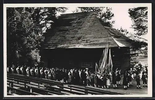 AK Tannheim b. Donaueschingen, Freilichtbühne, Der Vogt auf Mühlstein, Hochzeitszug