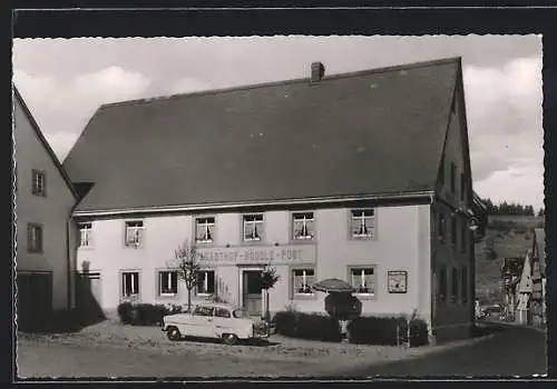 AK Unterkirnach im Schwarzwald, Gasthof-Pension Rössle-Post Josef Fendel