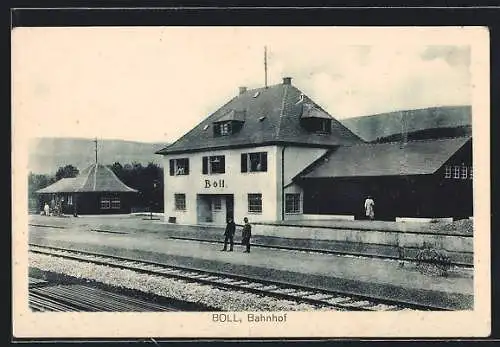 AK Boll / Göppingen, Bahnhof, Bahnsteig