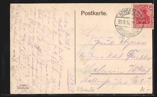 AK Birkenwerder, Briese-Kolonie mit Fosthaus