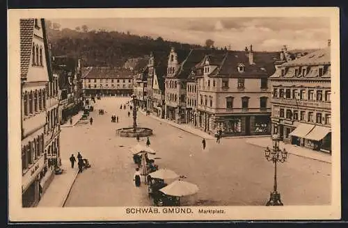 AK Schwäb. Gmünd, Marktplatz