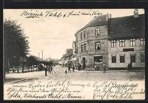 AK Schöppenstedt, Stobenstrasse mit Kindern