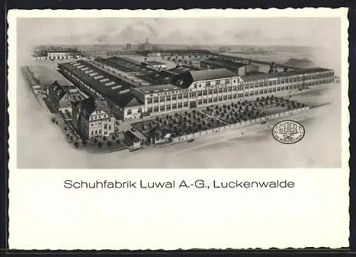 AK Luckenwalde, Schuhfabrik Luwal AG, Fabrikmarke Geier