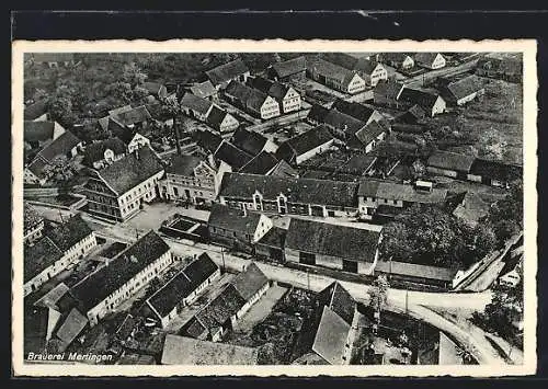AK Mertingen, Fliegeransicht auf die Brauerei Mertingen