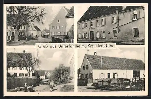 AK Unterfahlheim Krs. Neu-Ulm, Brauerei & Gasthaus Vogt