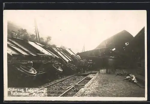 AK Rottenmann, Eisenbahnkatastrophe, Güterzug Entgleisung