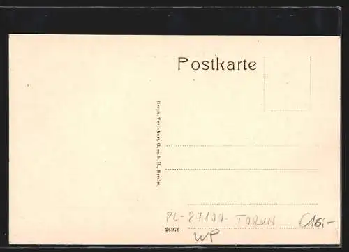 AK Thorn / Torun, Geschäfte in der Breite Strasse