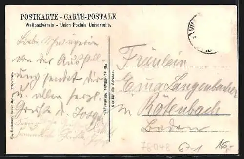 AK Villingen / Baden, Gewerbe- u. Industrieausstellung des Badischen und Württembergischen Schwarzwaldes 1907