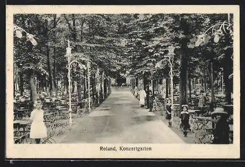 AK Breslau, Gaststätte Konzerthaus Roland F. Moeller, Kaiser Wilhelmstr. 172-174, Konzertgarten