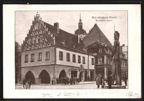 AK Brandenburg /Havel, 22. Kreisturnfesz 1924, Roland, Kurfürstenhaus
