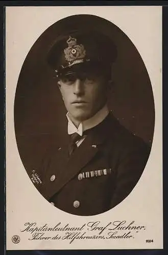 AK Kapitänleutnant Graf Luckner, Führer des Hilfskreuzers Seeadler